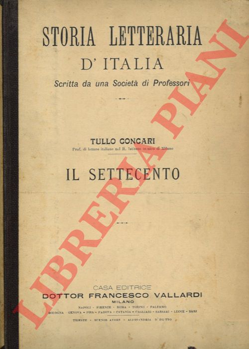 CONCARI Tullo - - Il settecento.