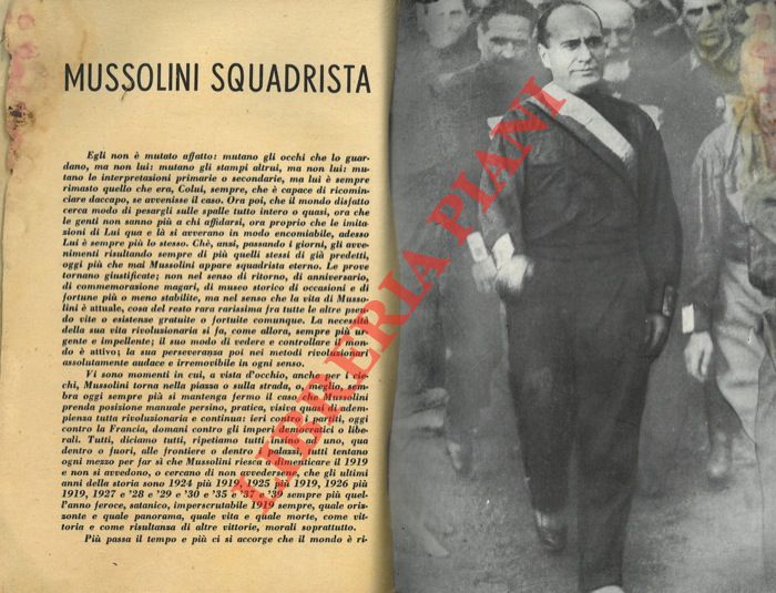 (GRAVELLI Asvero) - - Squadrismo. Numero speciale di 'Antieuropa'.