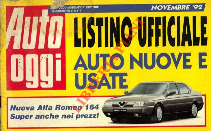 Auto oggi - - Listino ufficiale auto nuove e usate.