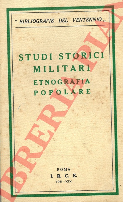 - - Studi storici militari. Etnografia popolare.