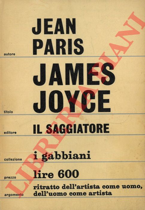 PARIS Jean - - James Joyce.