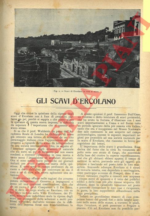 CONFORTI L. - - Gli scavi d'Ercolano.