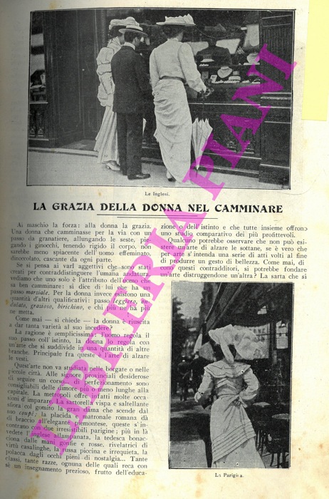 - - La grazia della donna nel camminare.
