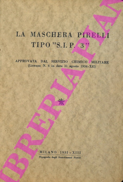 - - La maschera Pirelli tipo 