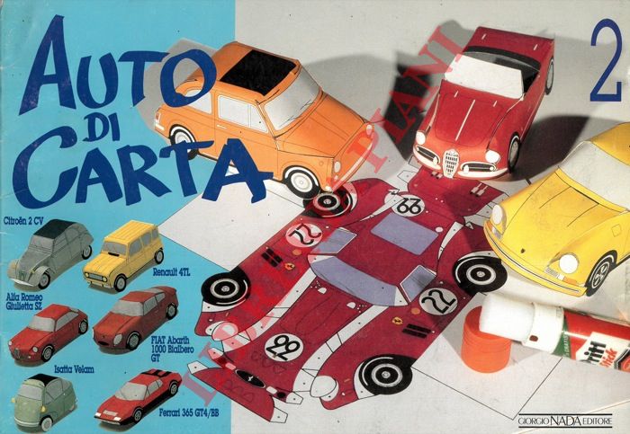 - - Auto di carta. N. 2, 3, 4.