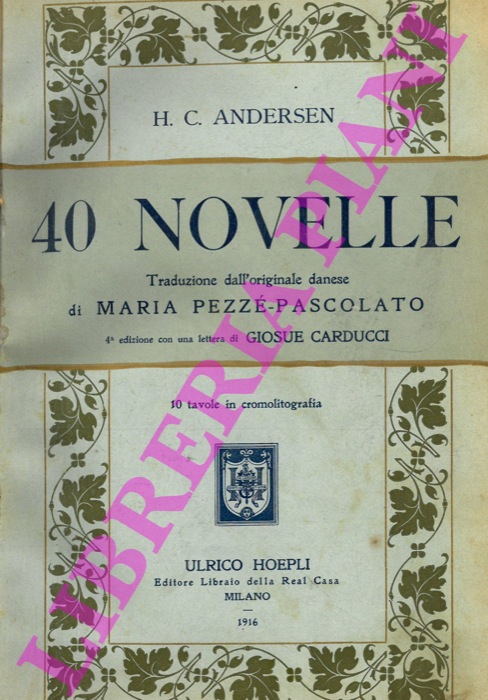 ANDERSEN Hans Christian - - 40 novelle.