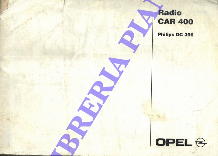 Opel - - Radio CAR 400 - Radio CDR 500 - Gamma autoradio.