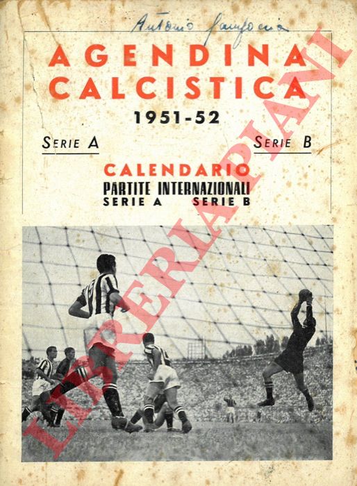 - - Agendina calcistica 1951-52.