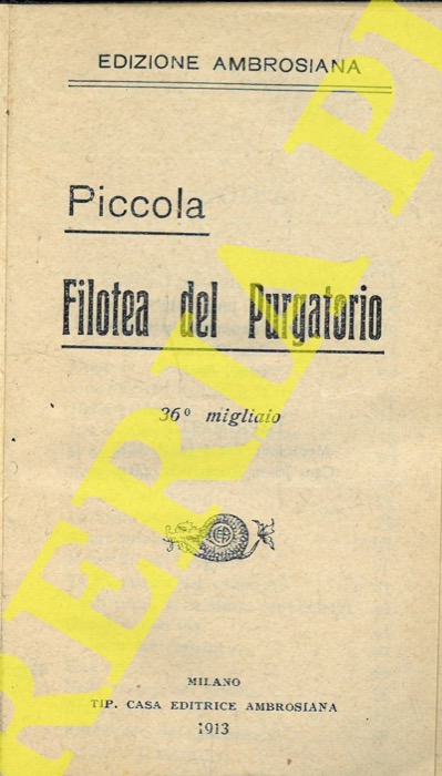 - - Piccola Filotea del Purgatorio.