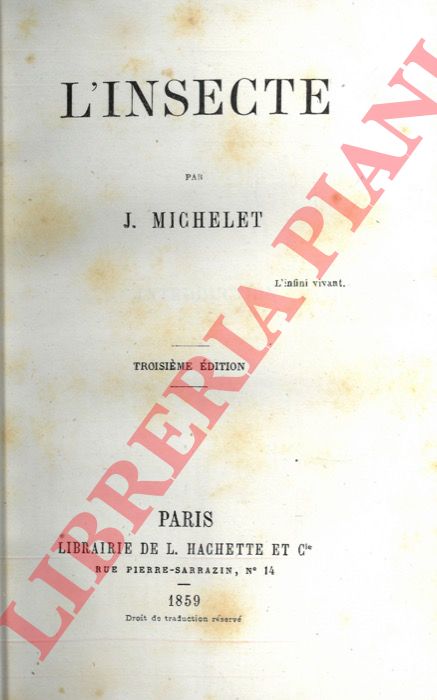 MICHELET  J. - - L'insecte.