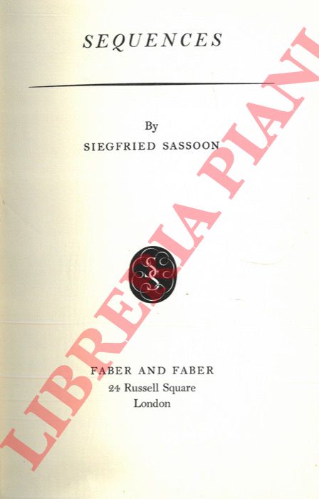 SASSOON Siegfried - - Sequences.