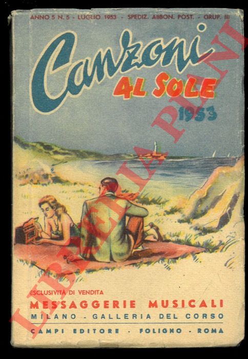 - - Canzoni al sole 1953, Raccolta di tutte le canzoni di successo.