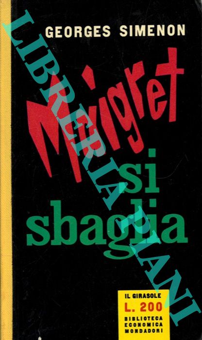 SIMENON Georges - - Maigret si sbaglia.