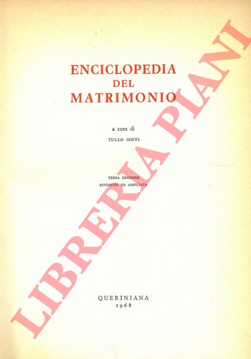 (GOFFI Tullo) - - Enciclopedia del  matrimonio.