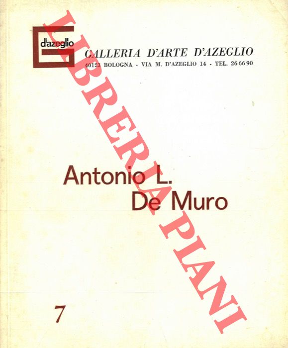 (MUNARI Carlo) - - Antonio L. De Muro.