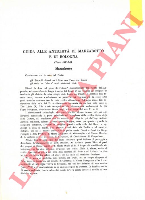 DUCATI P. - - Guida alle antichit di Marzabotto e di Bologna.