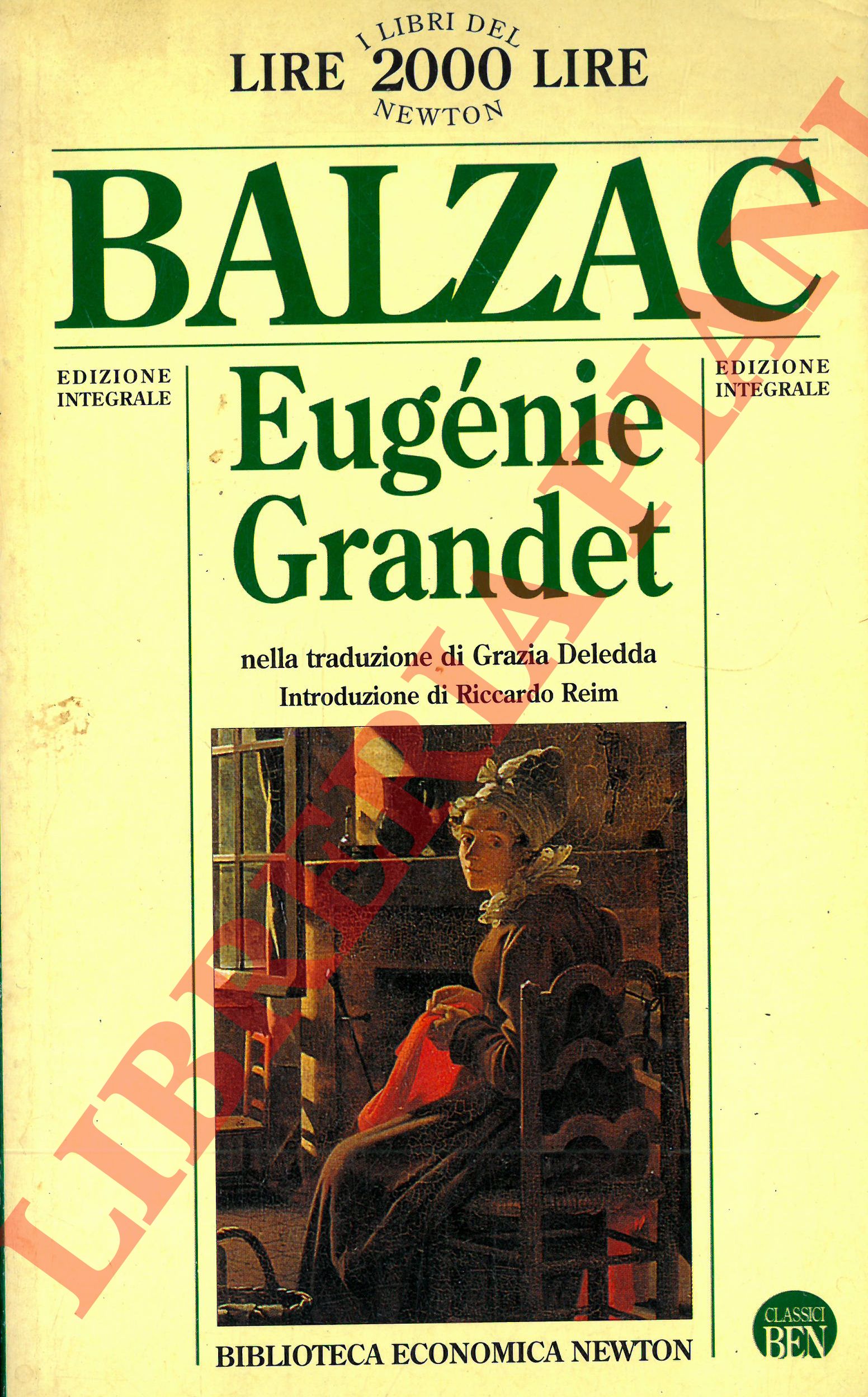BALZAC Honor de - - Eugenia Grandet.
