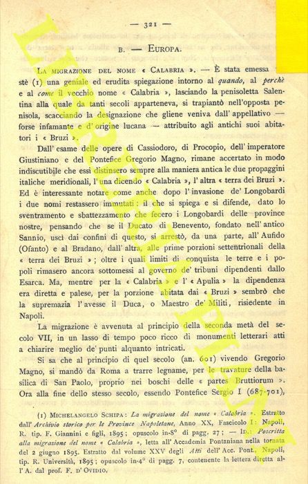 - - La migrazione del nome 