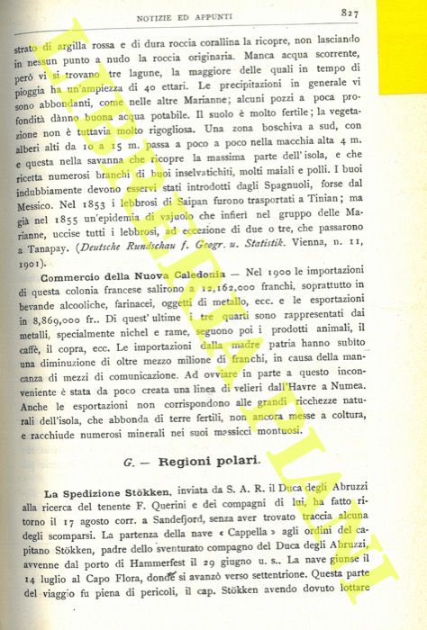 - - La Spedizione Stokken.  Notizie della spedizione artica russa. Il clima antartico. La spedizione antartica tedesca.