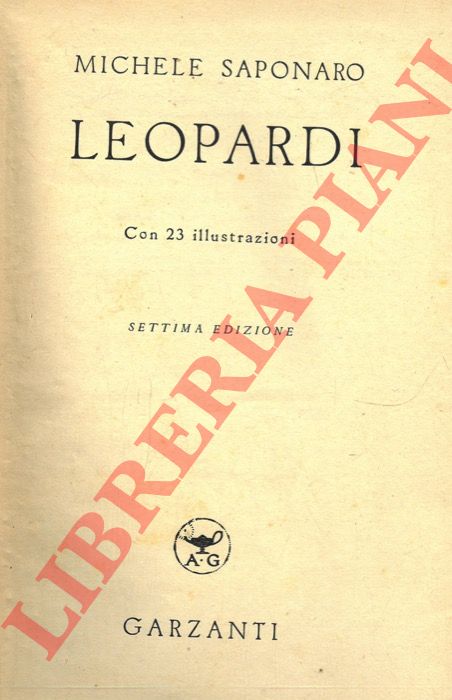 SAPONARO Michele - - Leopardi.