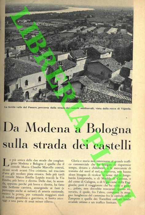 PADOVANI Torquato - Da Modena a Bologna sulla strada dei castelli.