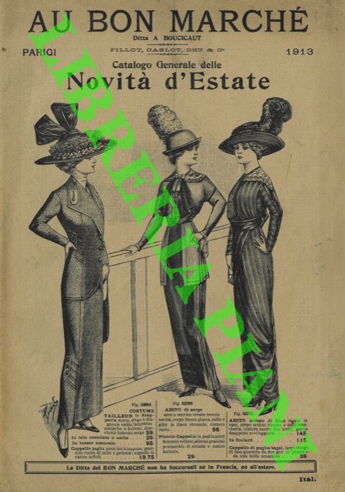 Au Bon March. Parigi - - Catalogo generale delle Novit d'Estate.