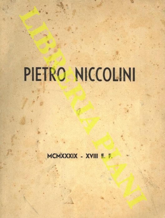 - - Pietro Niccolini.