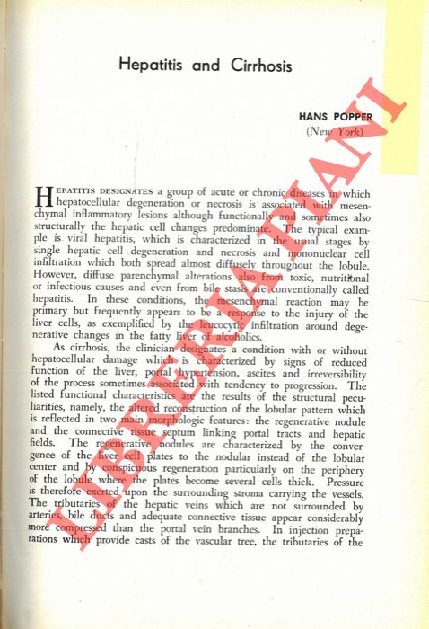 Hepatitis and Cirrhosis. - POPPER Hans -