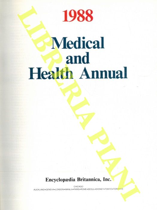 Britannica - - Medical and healt annual 1988.