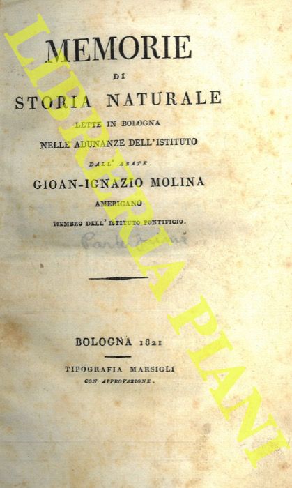 MOLINA Gioan-Ignazio - - Sulla Porretta.