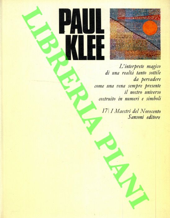 JAFFE' Hans L. - - Paul Klee.