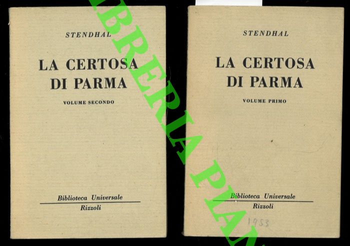 STENDHAL - - La Certosa di Parma.