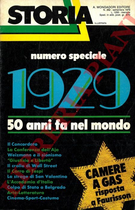 - - 1929. 50 anni fa nel mondo.