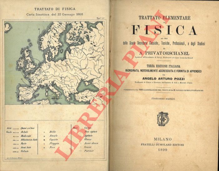 PRIVAT-DESCHANEL A. - Trattato elementare di fisica.