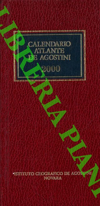 - - Calendario Atlante De Agostini. 2000, Anno 96.