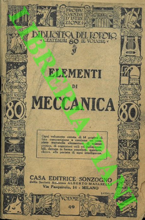 - - Elementi di meccanica.
