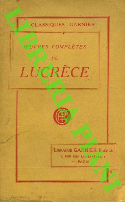 Lucrce - - Oeuvres compltes de Lucrce.