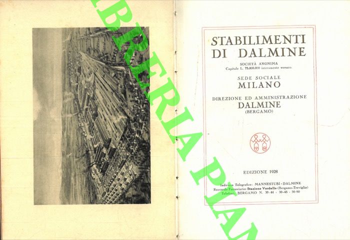 DALMINE - Catalogo Generale degli Stabilimenti di Dalmine (Bergamo).