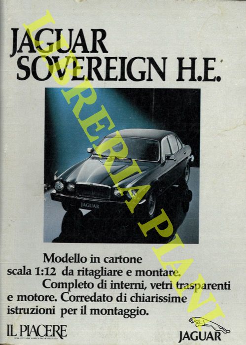 (BARATTO Sergio) - - Jaguar Sovereign H.E. Modello in cartone scala 1:12 da ritagliare e montare.