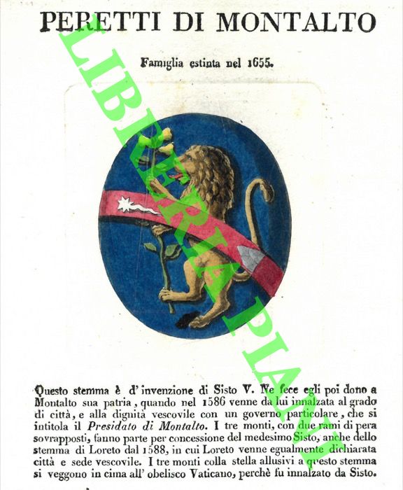 LITTA Pompeo - - Cesarini di Roma - Peretti di Montalto.