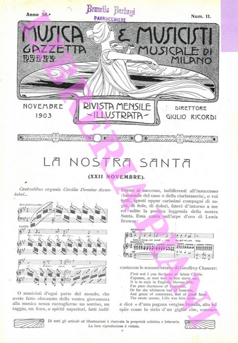 - - La nostra Santa (XXII novembre).