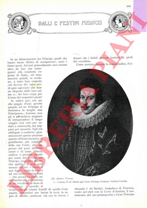 CONTI Giuseppe - - Musica e festini medicei.