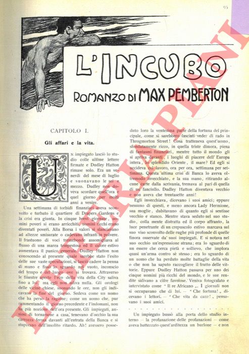 PEMBERTON Max - - L'incubo.