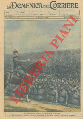BELTRAME A. - - Il Duce a Bologna, nel Littoriale, pronunzia dinanzi a 150.000 persono il 