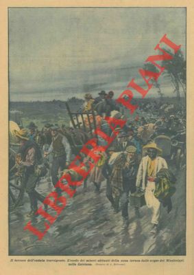 BELTRAME A. - - L'esodo dei miseri abitanti della zona invasa dalle acque del Mississipi.