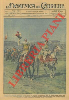 BELTRAME A. - - Il Principe Ereditario e la Principessa iolanda sfilano in costume per rievocare le glorie di Casa Savoia.