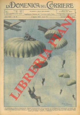 BELTRAME A. - - Esercitazioni di paracadutismo in un aerodromo inglese, sfiorata la tragedia.