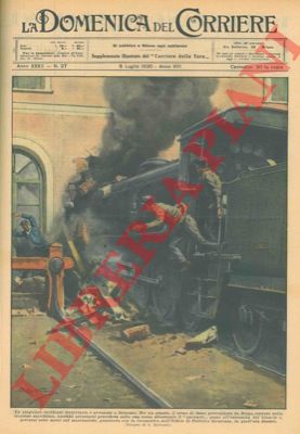 BELTRAME A. - - Treno in stazione entra in un ufficio.