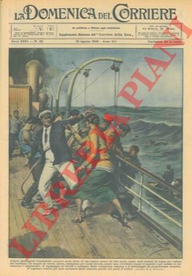 BELTRAME A. - - Cinque clandestini, scoperti nella stiva di un vapore greco in alto mare, venivano buttati in acqua per ordine del capitano. La moglie di costui e l'equipaggio si rivoltarono e i clandestono furono salvati subito. Il capitano fu poi arrestato.