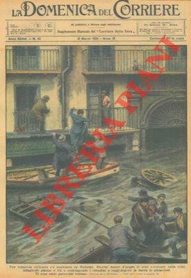 BELTRAME A. - - Palermo: tempesta ciclonica. Abitazioni raggiunte in barca.